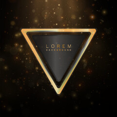 Abstract background with golden light effects on a dark background. Glowing lines and particles create an elegant and futuristic design, perfect for premium projects.