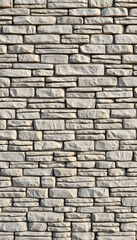 Obraz premium Natural gray grey brown stone brick wall texture background banner panoramic panorama, Backlit. with white shades