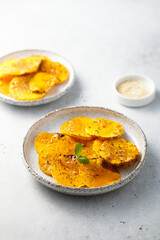 Roasted pumpkin with spices