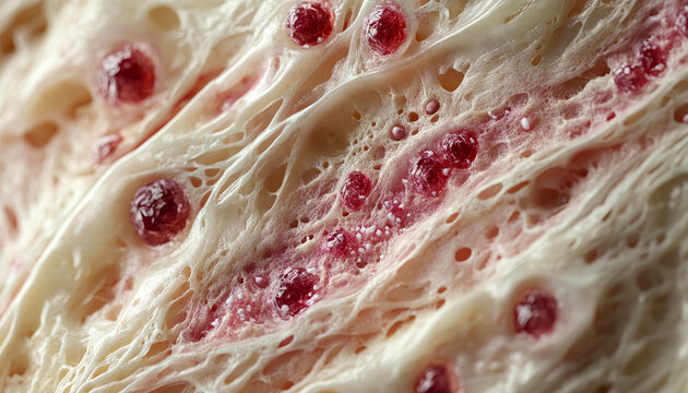 close up of healthy granulation tissue in wound