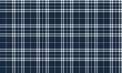 Seamless plaid pattern, blue and white for designing clothes such as shirts, skirts and pants. The pattern gives a classic and modern feel.