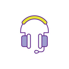 Fototapeta premium Gaming Headset icon vector stock illustration