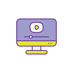 Live Streaming icon vector stock illustration
