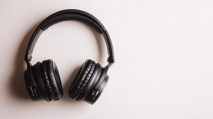 Sleek Black Headphones for Immersive Audio Experience