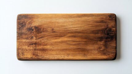 Rustic Dark Brown Wooden Cutting Board - Perfect for Kitchen