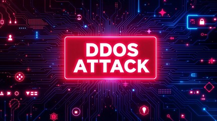 Cybersecurity Threat: DDOS Attack Visualized