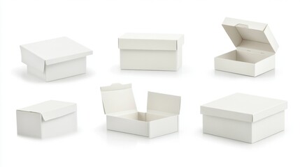 Elegant White Cardboard Boxes for Packaging