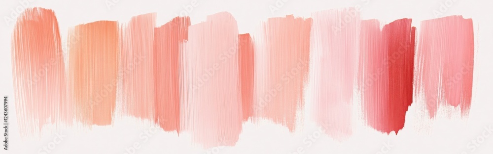 Poster layered pencil strokes in pastel coral shades create a soft and inviting texture on a neutral backgr