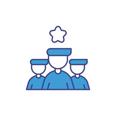 Team Logo icon vector stock illustration