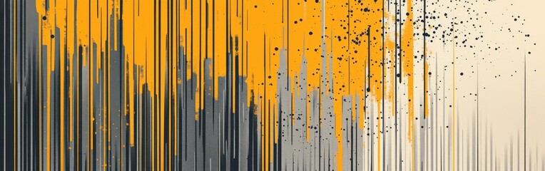 Minimalist amber and gray patterns featuring dashed designs for modern interior decor