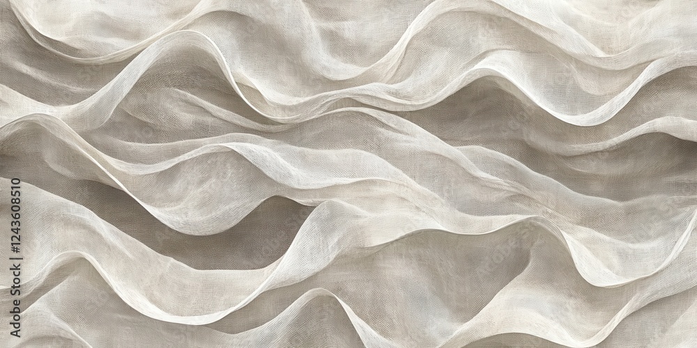 Poster Linen-inspired texture waves creating a soft, natural look suitable for various design projects and applications