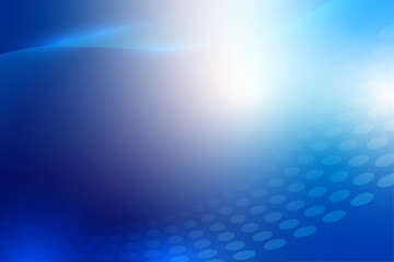 Obraz premium Abstract Blue Technology Background With Halftone. Wallpaper. Vector Illustration. Business Banner