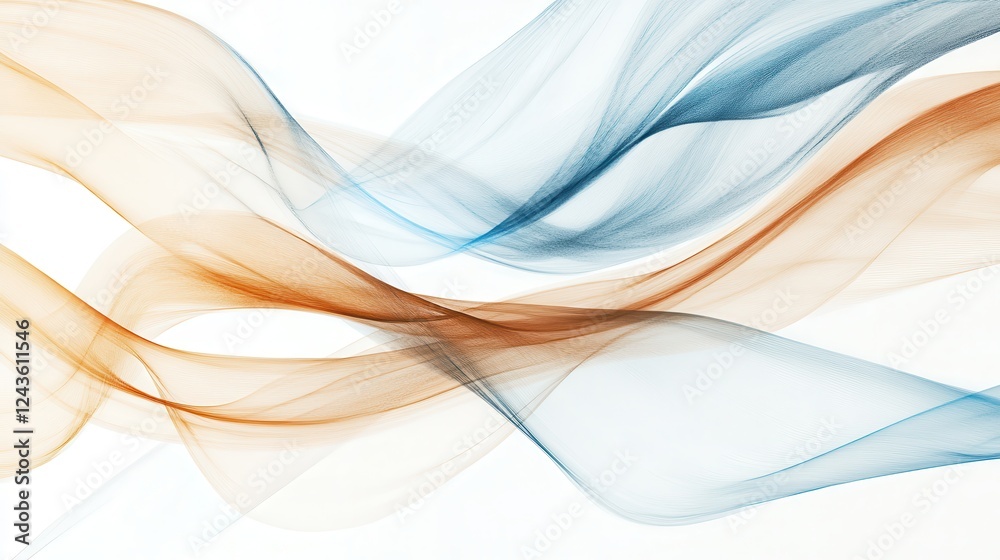 Aufkleber Swirling abstract pencil strokes in muted brown tones creating a dynamic visual flow