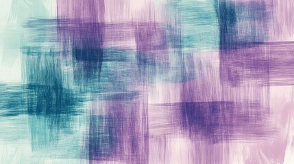 Fototapeta premium Exploring abstract pencil strokes creating muted grid patterns in soft hues of purple and teal