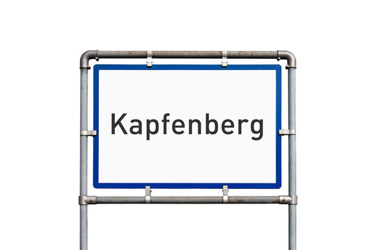 Ortseinfahrt, Schild, Stadt Kapfenberg, &Ouml;sterreich, (Symbolbild)