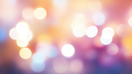 Fototapeta premium Blurred Abstract Background with Colorful Bokeh Lights for Creative Design, Presentations, and Holiday Themes
