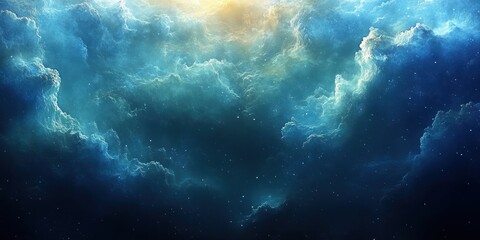 Fototapeta premium Cosmic Nebula: Celestial Cloudscape in Deep Space