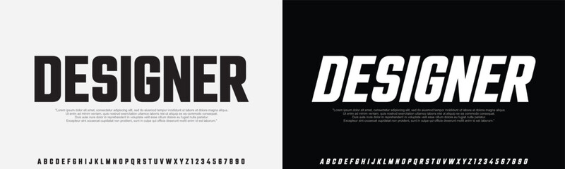 Modern Bold Font. Regular Italic and Number Typography urban style alphabet fonts for fashion, sport, technology, digital, movie, logo design, vector illustration
