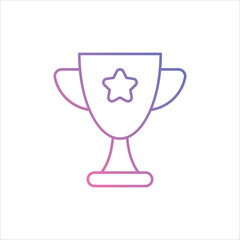Esports Trophy icon vector stock illustration