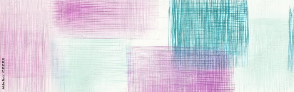 Aufkleber Soft pencil strokes create an abstract background with fragmented shapes in pastel colors