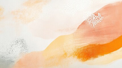 Fototapeta premium Soft pastel amber strokes create a tranquil and vibrant abstract background design for art and decor