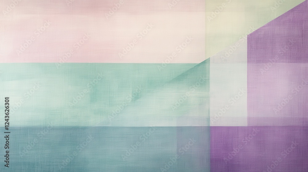 Leinwandbilder soft gradient design transitions from pastel colors in a serene abstract artwork