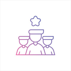 Team Logo icon vector stock illustration