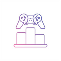 Game Rankings icon vector stock illustration