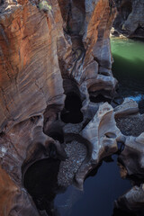 Discovering Blyde River Canyons stunning rock formations in daylight