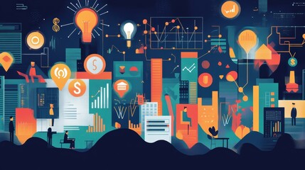 Innovative public initiatives bringing together community engagement and economic development through visual representation