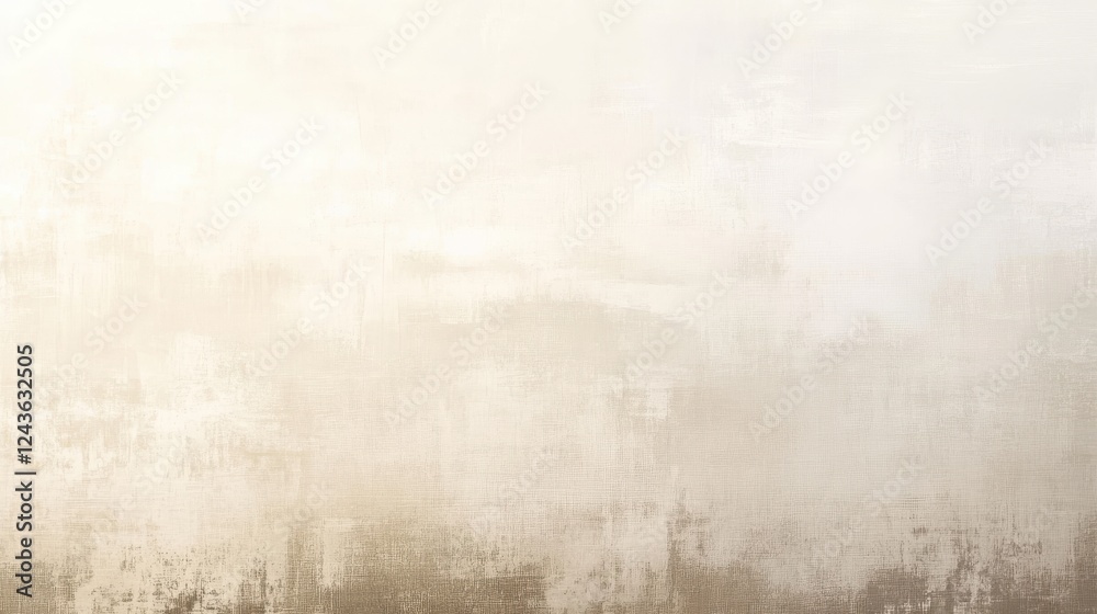 Poster Soft gradient of off-white and warm taupe creates a serene background ideal for design projects or calming artwork