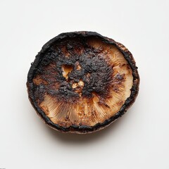 Grilled mushroom cap showcasing a rich, dark, and tender texture ideal for gourmet dishes and hearty meals