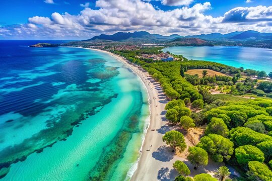 Stunning Aerial Panorama of Can Picafort Beach, Mallorca, Spain