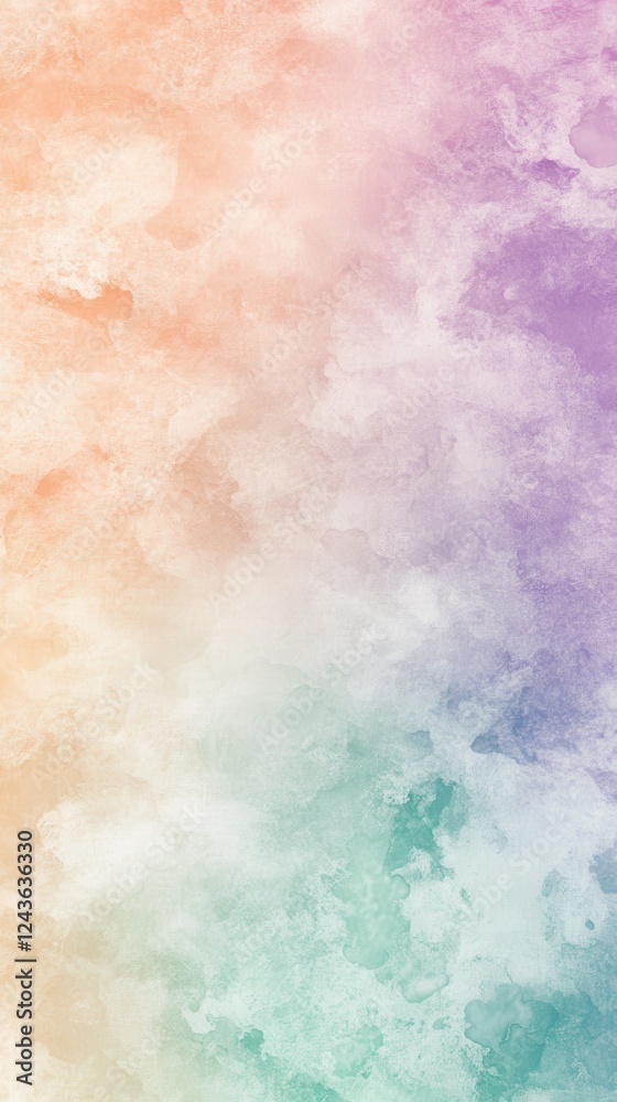 Aufkleber Soft pastel gradient background with soothing colors blending seamlessly for a calming visual experience