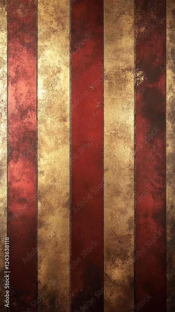 Poster striking bronze and red striped background enhancing elegance in any decor setting