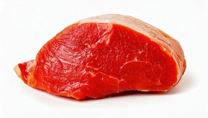 Fototapeta premium Fresh cut of beef displaying bright red color and smooth texture for culinary use