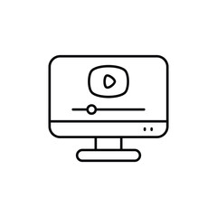 Live Streaming icon vector stock illustration