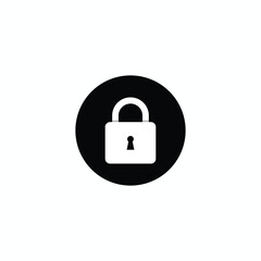 Lock Security Padlock Icon | Safety Protection Symbol | Secure Privacy Password | Closed Safe Guard | Locked Unlock Encryption | Cyber Safety Lock | Digital Safeguard | Vector Illustration Design