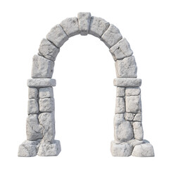 Fototapeta premium Ancient Stone Archway with Weathered Texture