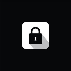 Lock Security Padlock Icon | Safety Protection Symbol | Secure Privacy Password | Closed Safe Guard | Locked Unlock Encryption | Cyber Safety Lock | Digital Safeguard | Vector Illustration Design