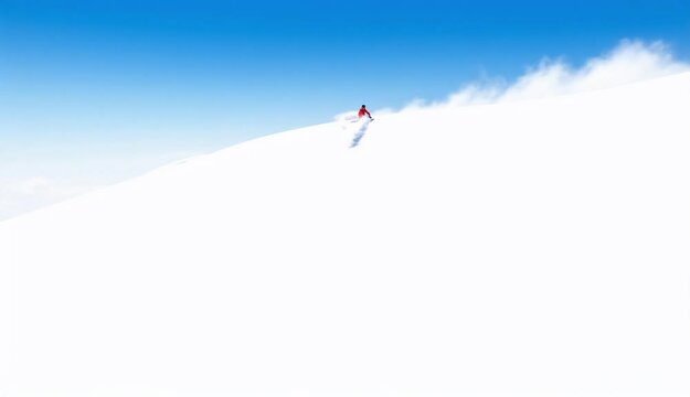 skier on the top of mountain