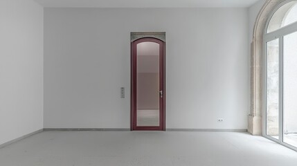 Minimalism in Interior Design with Simple Door and Empty Space