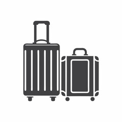 Luggage Suitcase Vector Icon for Travel Design.