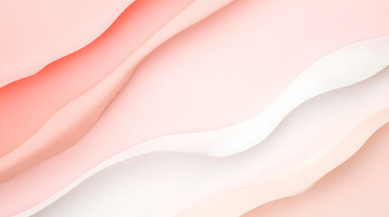 Obraz premium A delicate pink-to-white gradient background with a smooth and airy transition. The warm pastel pink blends softly into a crisp white, creating a harmonious and visually pleasing effect. This clean
