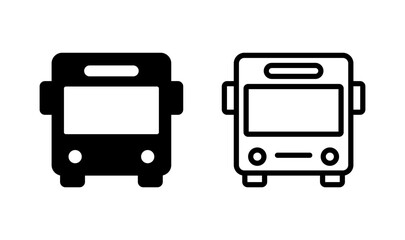 Bus icon logo design. bus sign and symbol