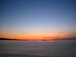 北海道　礼文島の風景(トド島,スコトン岬)