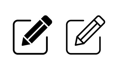 Edit icon logo design. edit document sign and symbol. edit text icon. pencil. sign up