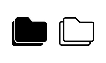 Folder icon logo design. folder sign and symbol