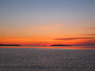 北海道　礼文島の風景(トド島,スコトン岬)