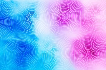 Obraz premium Swirling Color Abstract Design - Vibrant abstract artwork featuring swirling, concentric circles in shades of blue and pink. Perfect for backgrounds or design projects.